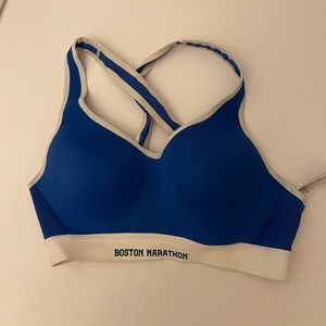 Blue adidas sports bra